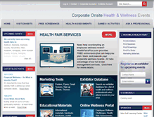 Tablet Screenshot of healthfairsplus.com